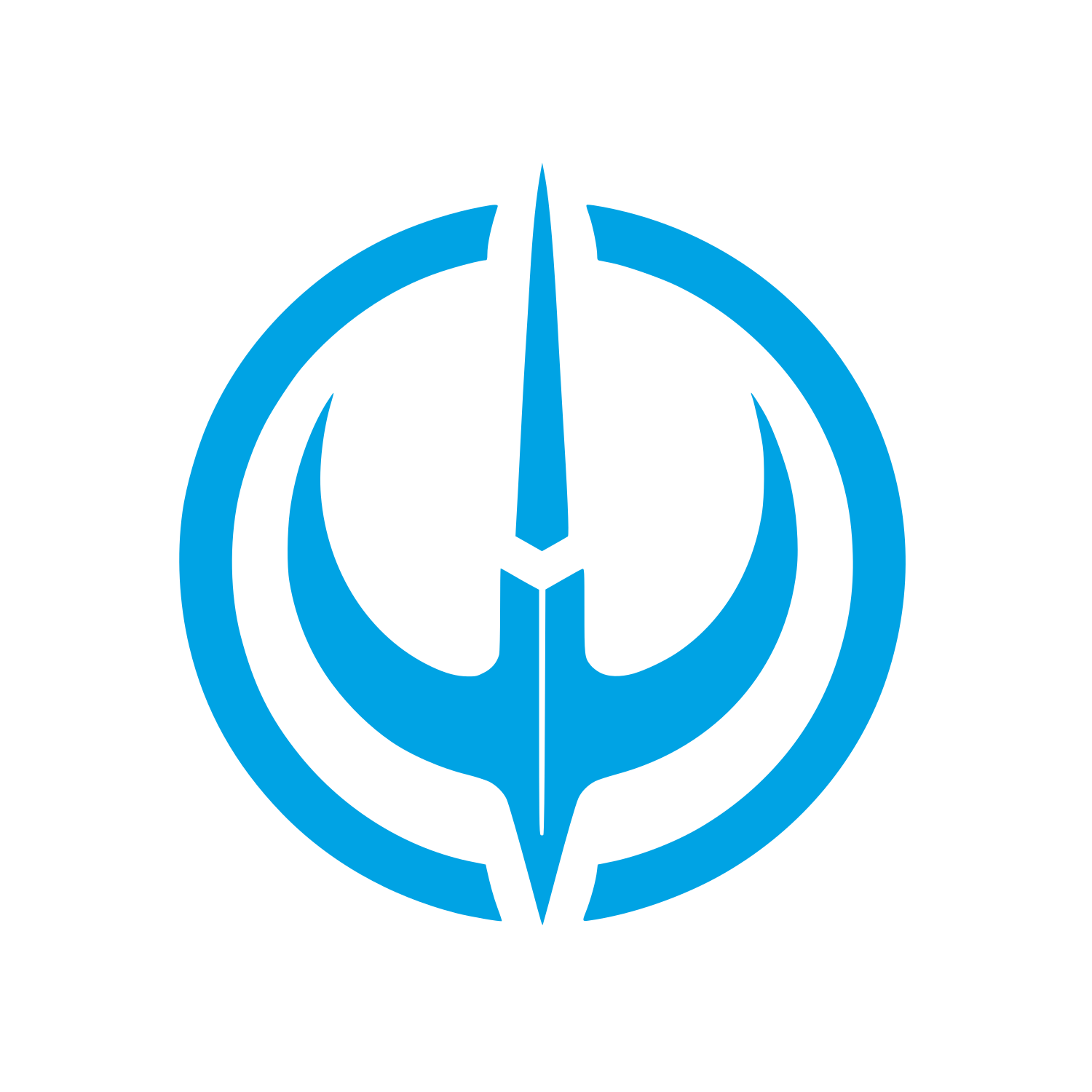 Anchor Fishing Logo #00a3e4