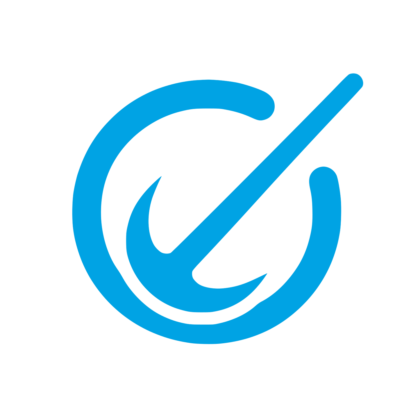 Anchor Fishing Logo #00a3e4