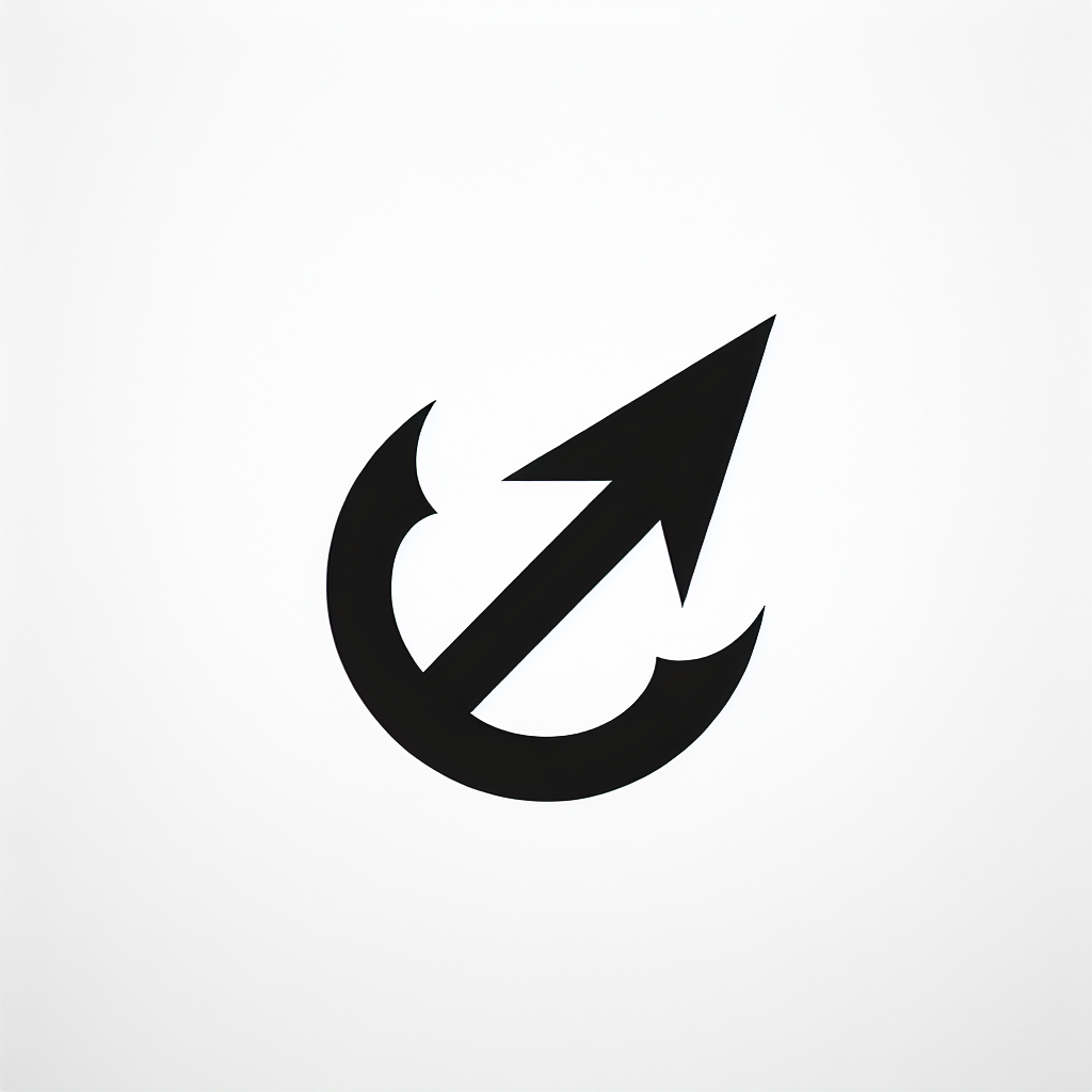 Arrow Anchor Fishing Logo