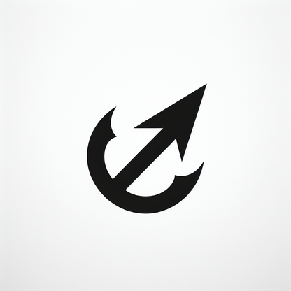 Arrow Anchor Fishing Logo