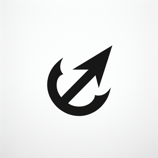 Arrow Anchor Fishing Logo