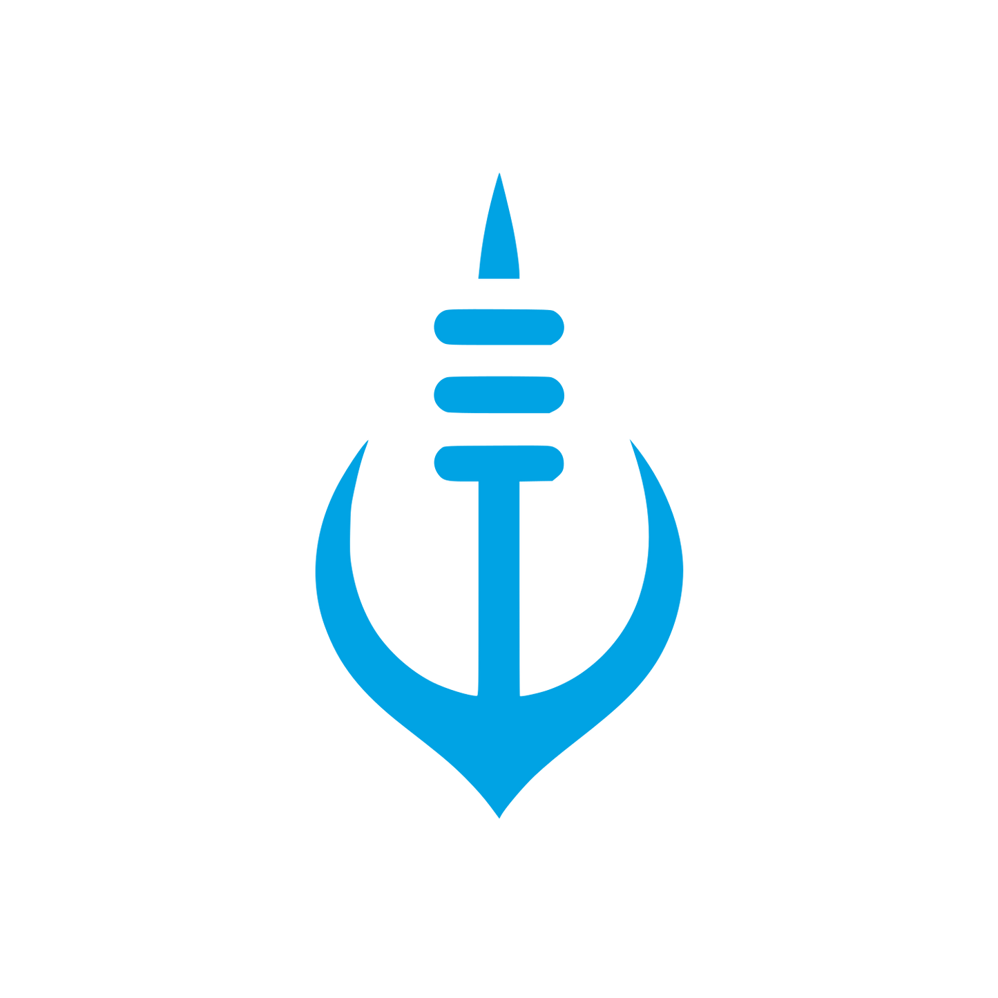 Anchor Fishing Logo #00a3e4