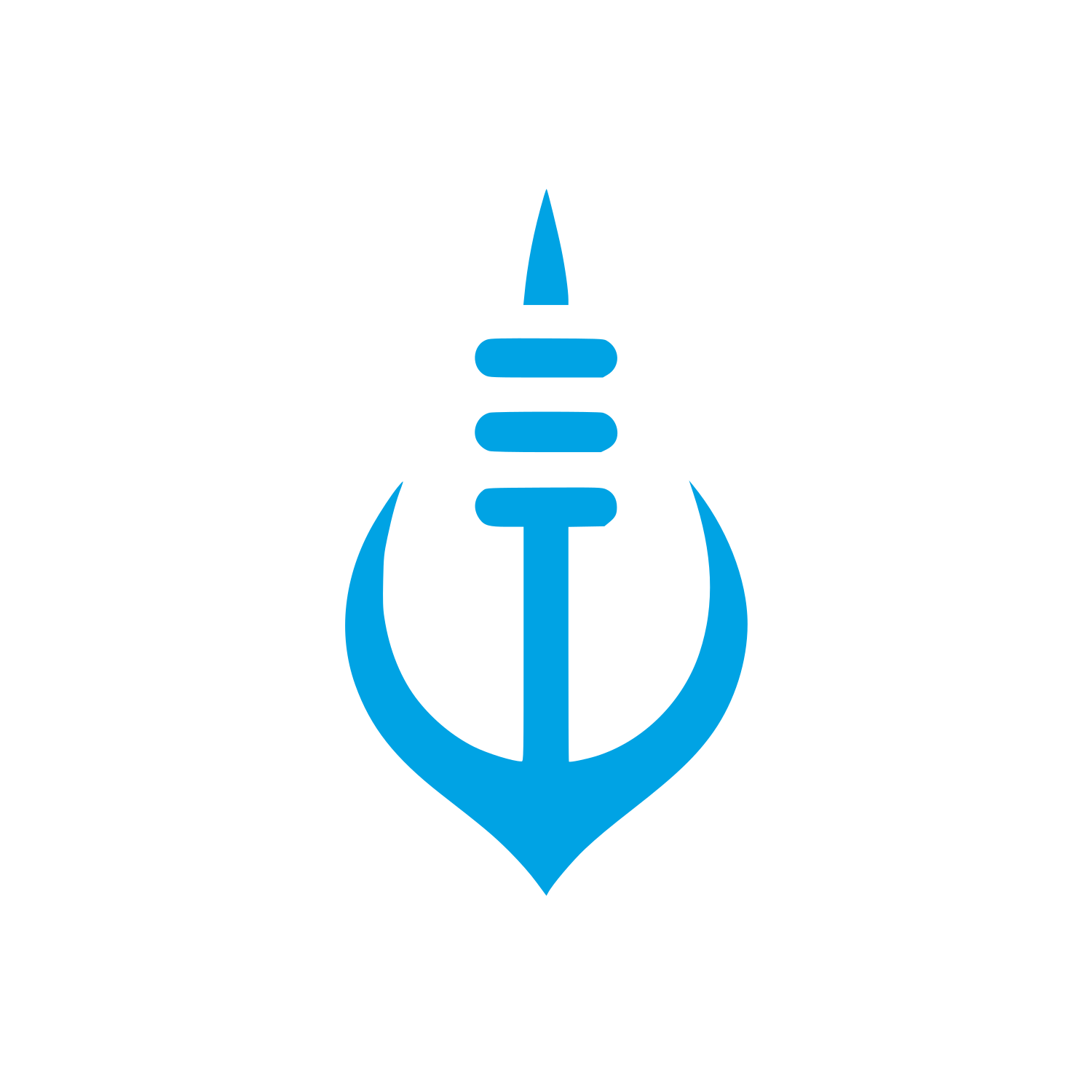 Anchor Fishing Logo #00a3e4