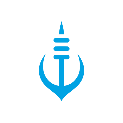 Anchor Fishing Logo #00a3e4