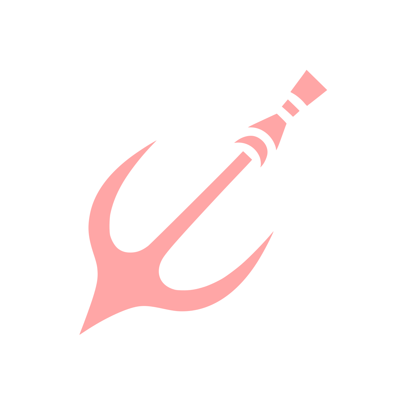 Anchor Fishing Logo #ffa6a6