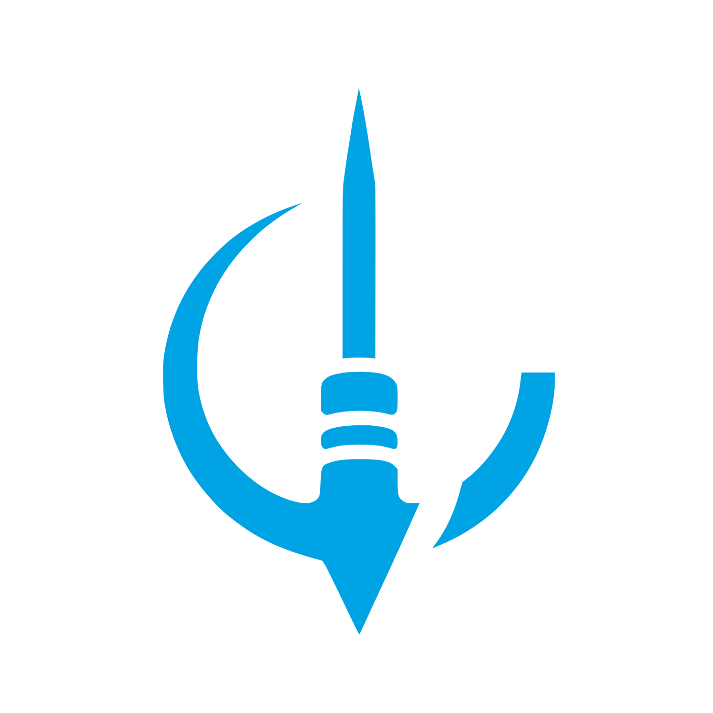 Anchor Fishing Logo #00a3e4