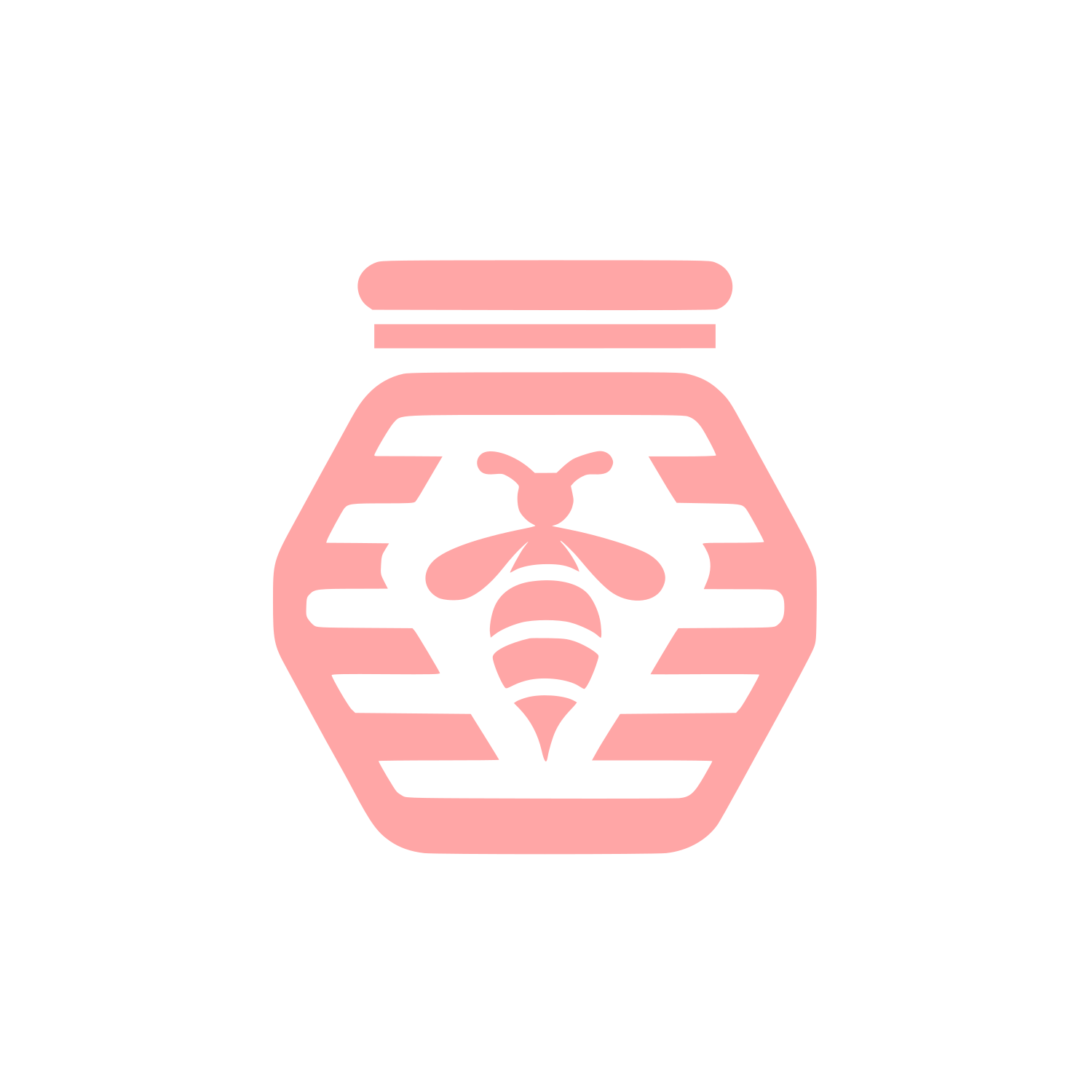 Beehive Jar Logo #ffa6a6