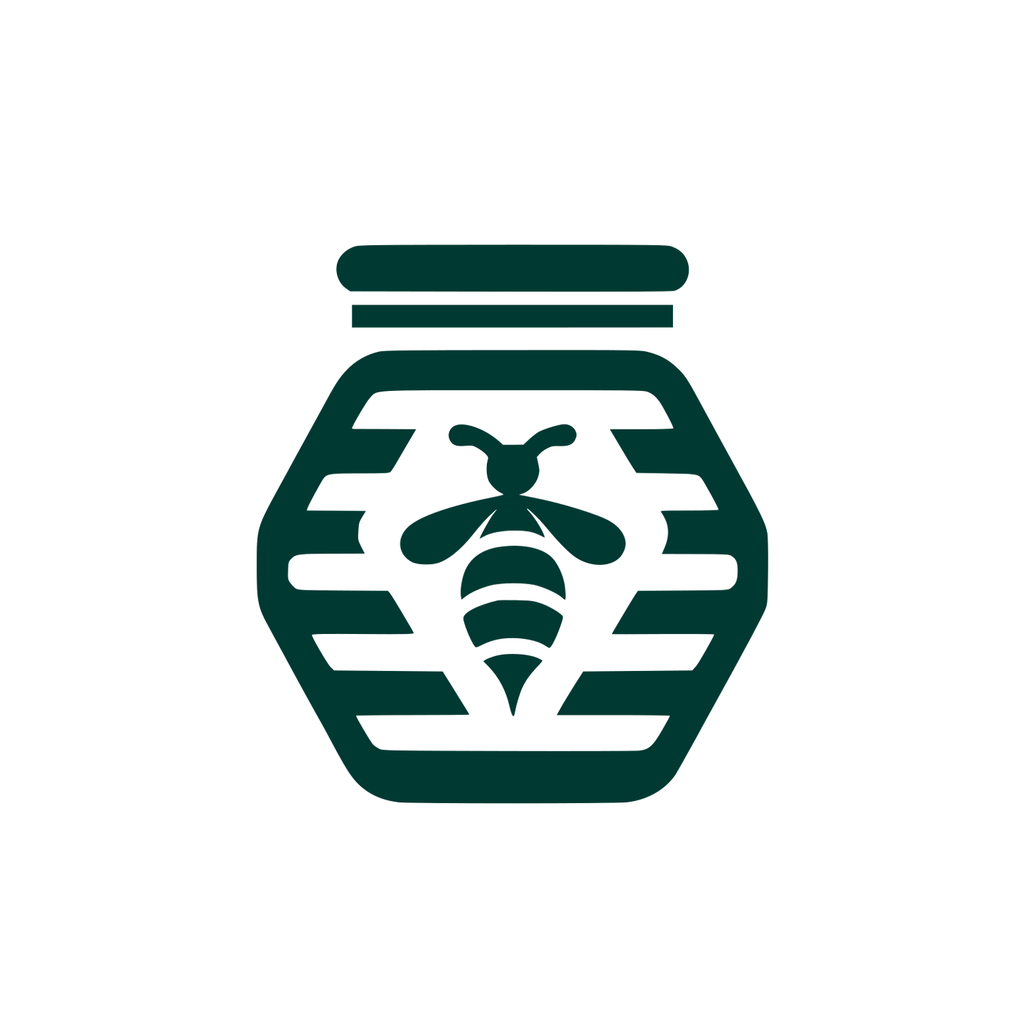 Beehive Jar Logo #003932