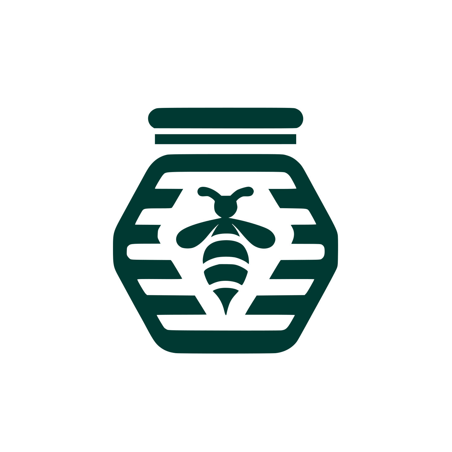 Beehive Jar Logo #003932