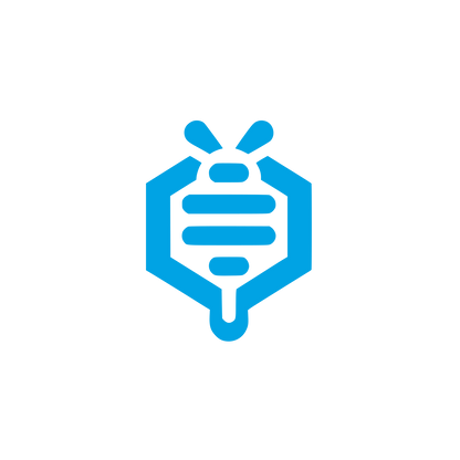 Bee Shield Logo #00a3e4