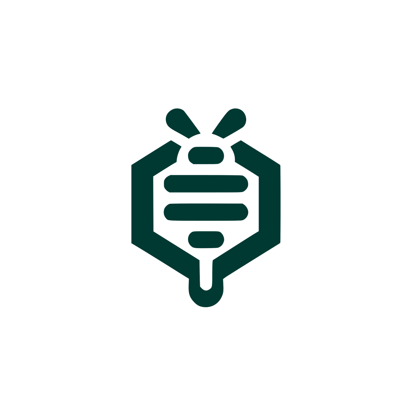 Bee Shield Logo #003932