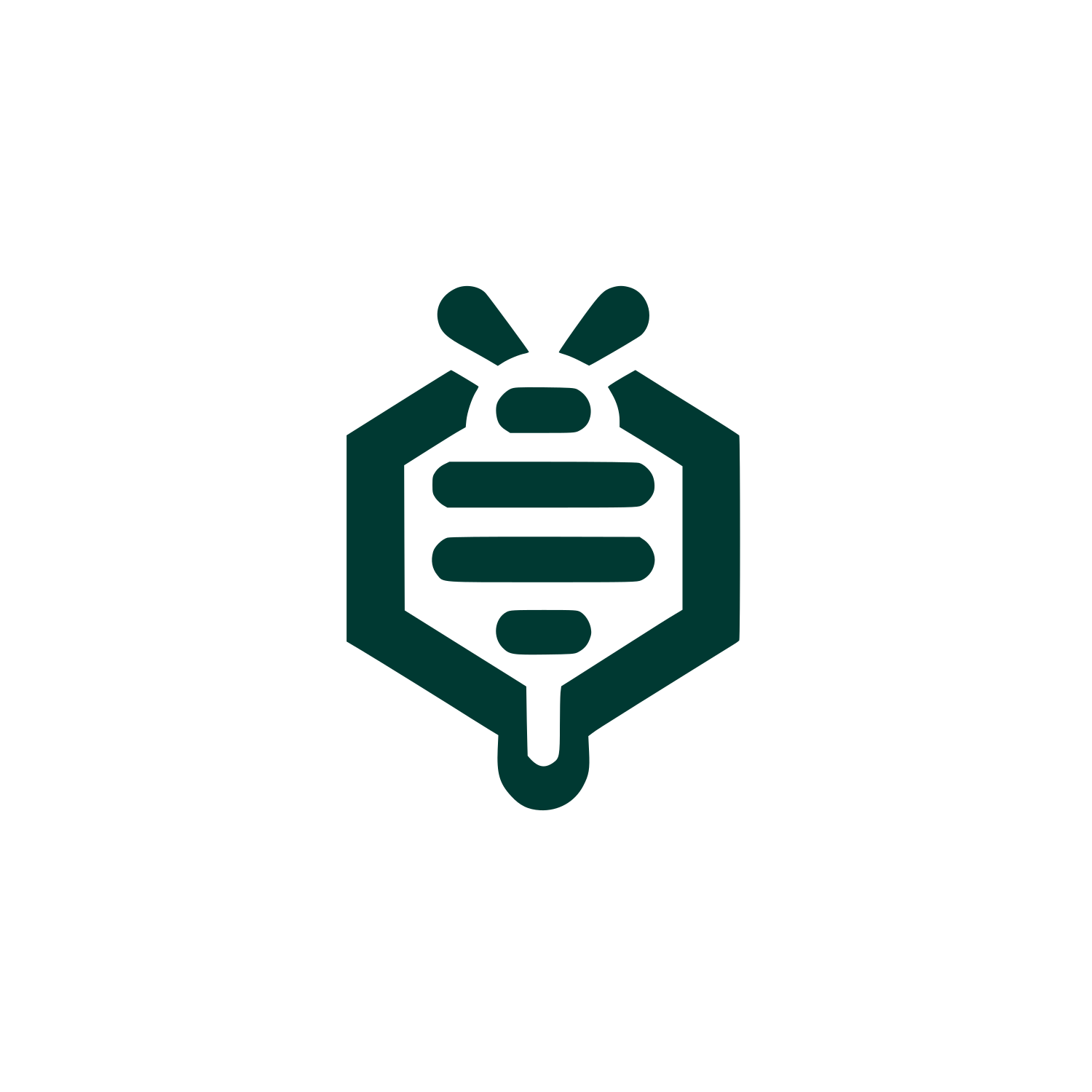 Bee Shield Logo #003932