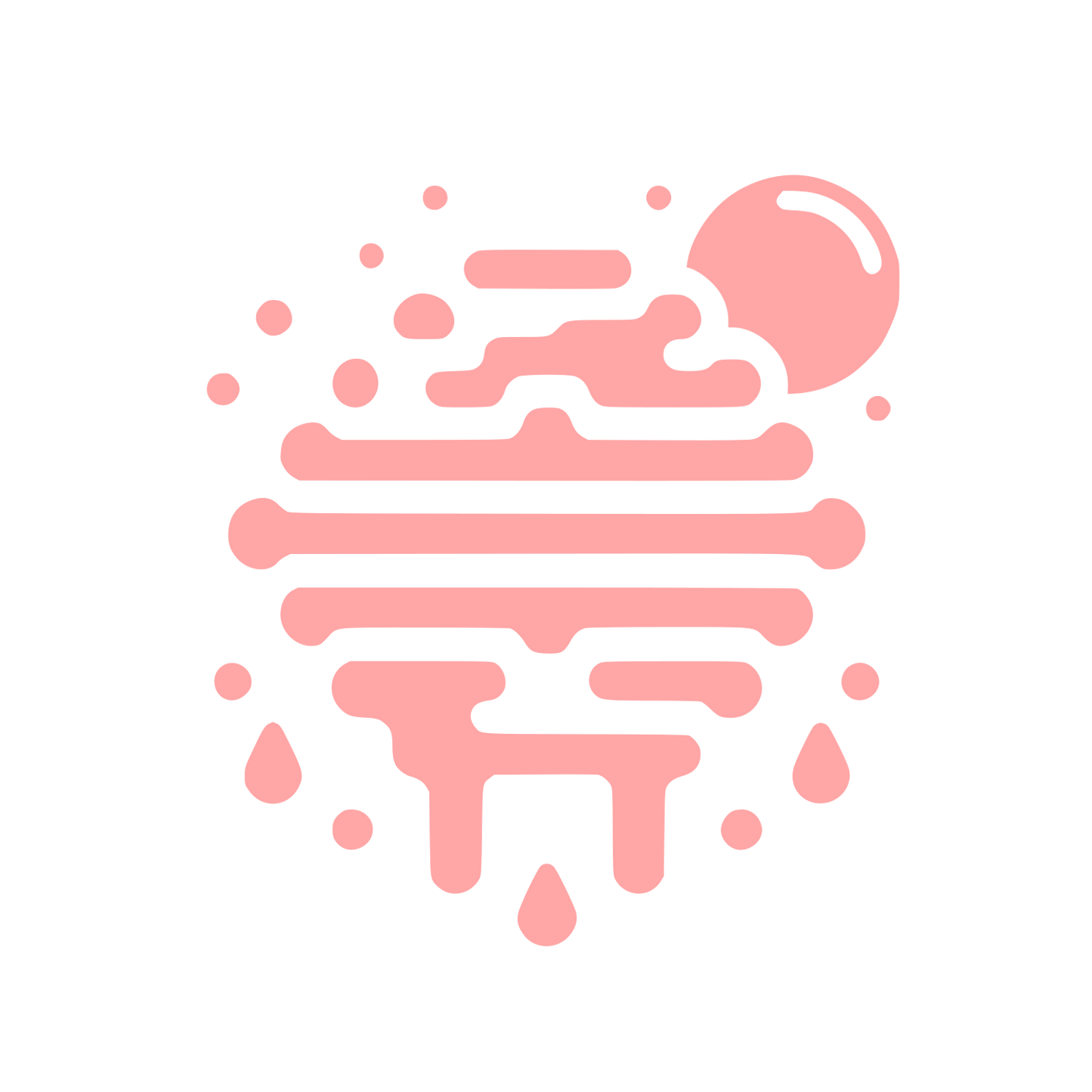 Bee Hive Logo #ffa6a6