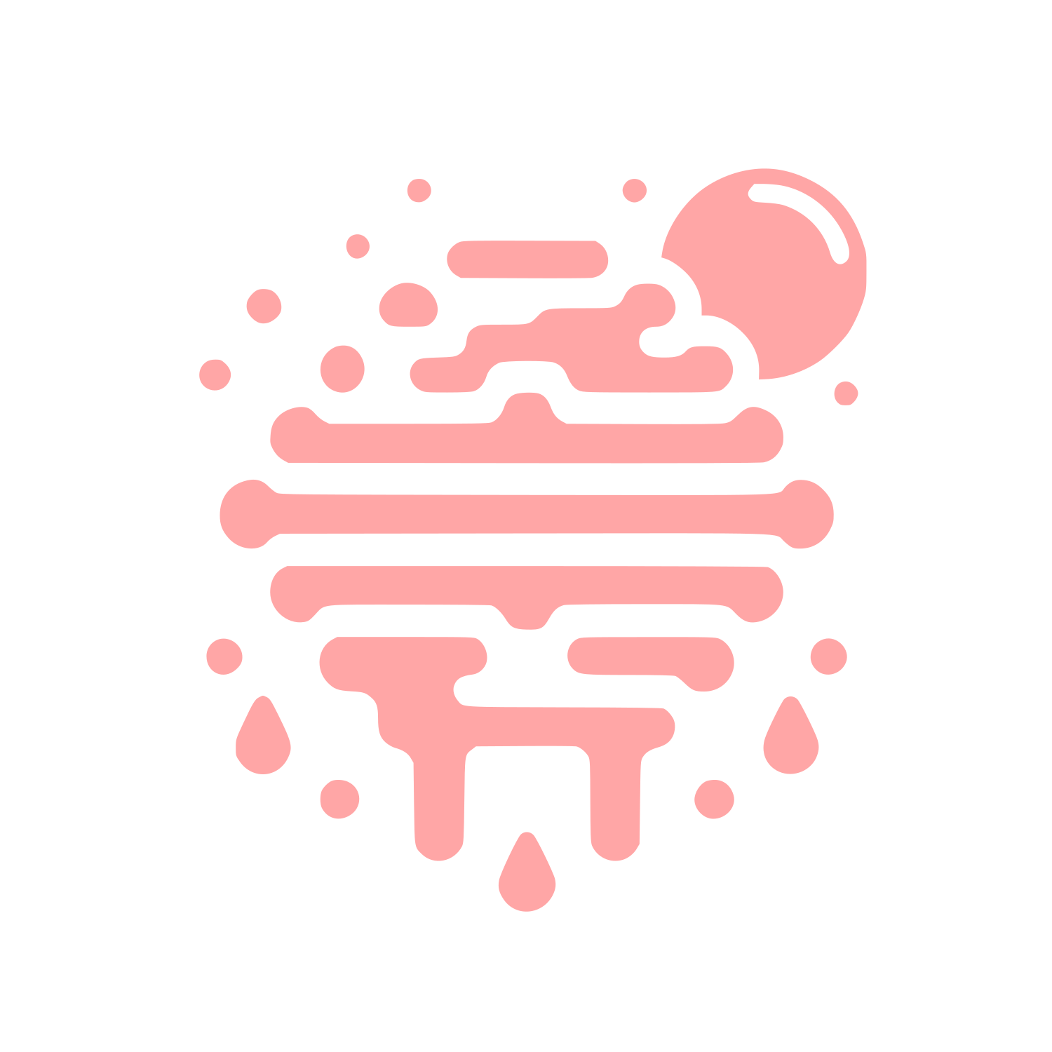Bee Hive Logo #ffa6a6
