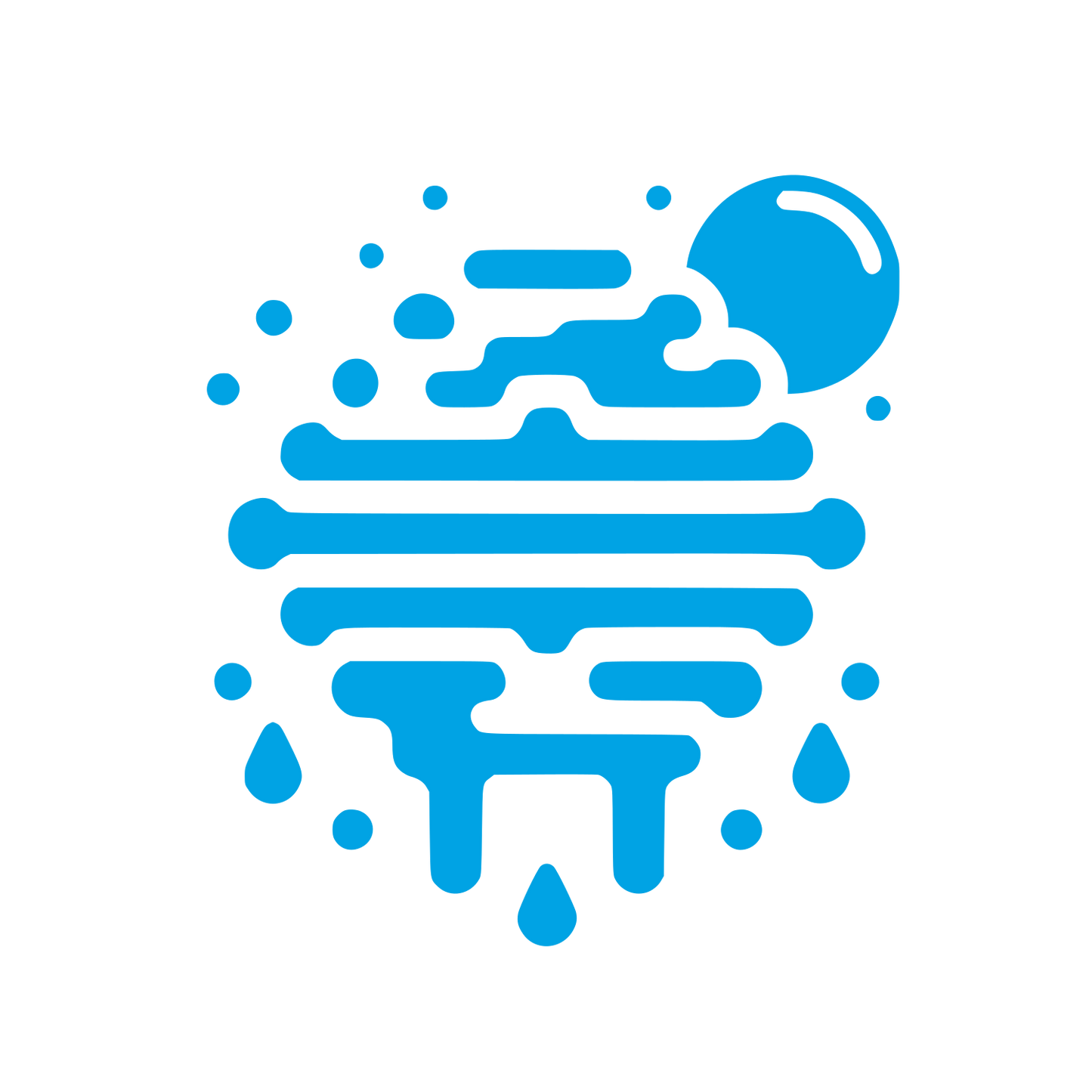 Bee Hive Logo #00a3e4