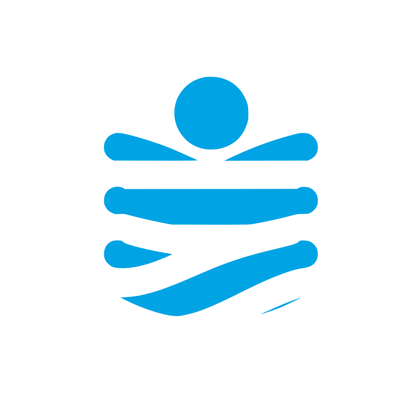 Bee Hive Logo #00a3e4