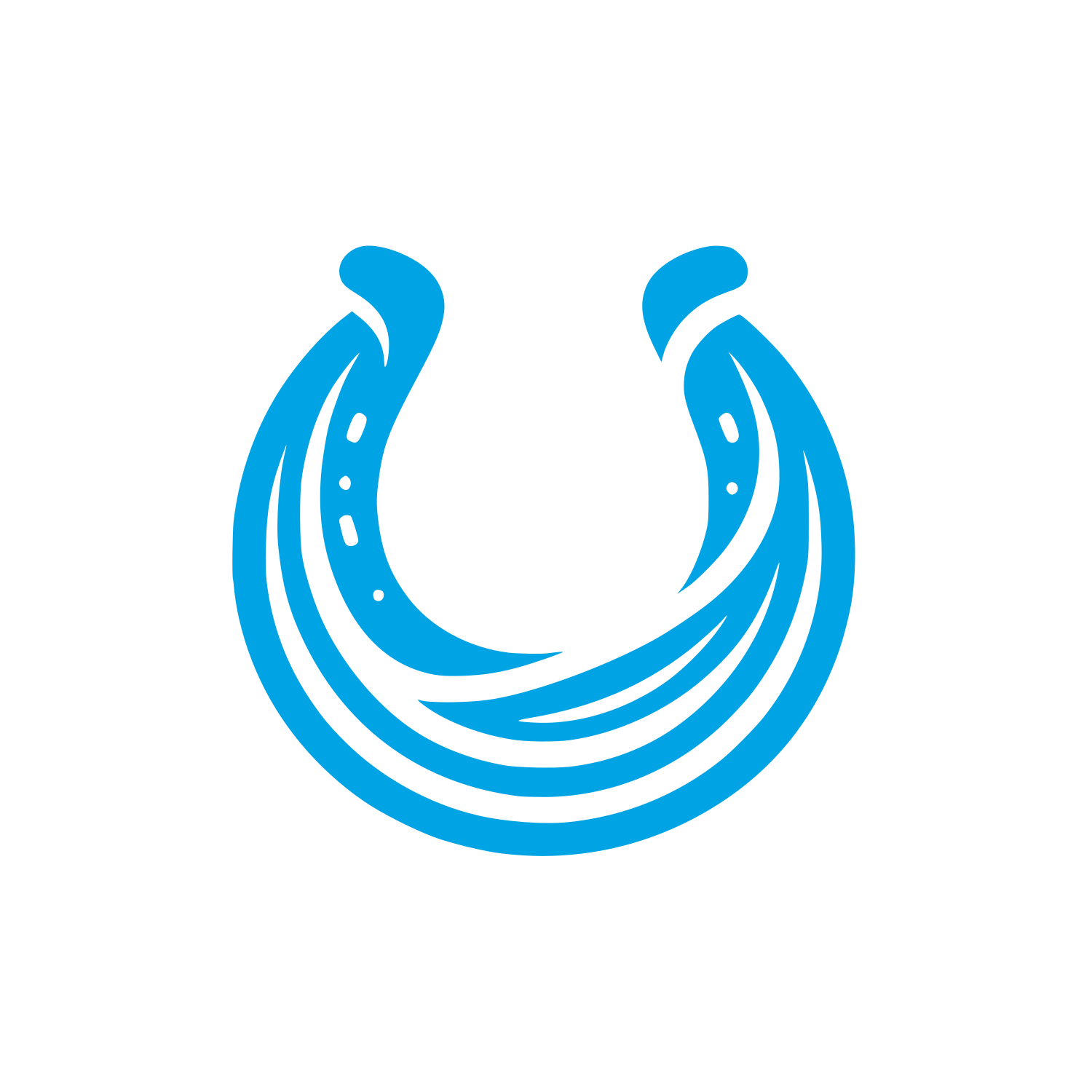Horseshoe Logo #00a3e4