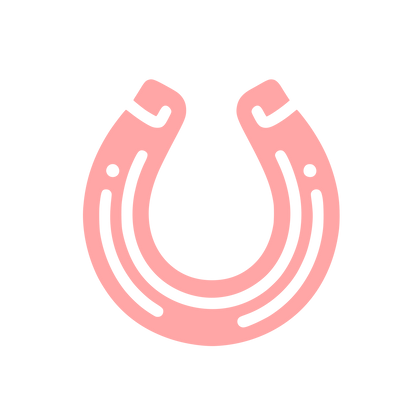 Horseshoe Logo Design #ffa6a6