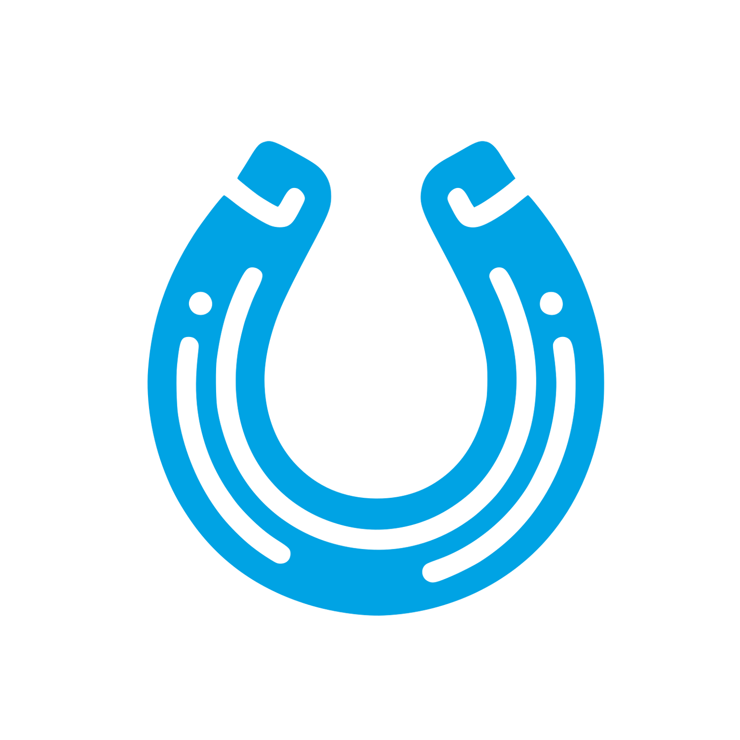 Horseshoe Logo Design #00a3e4