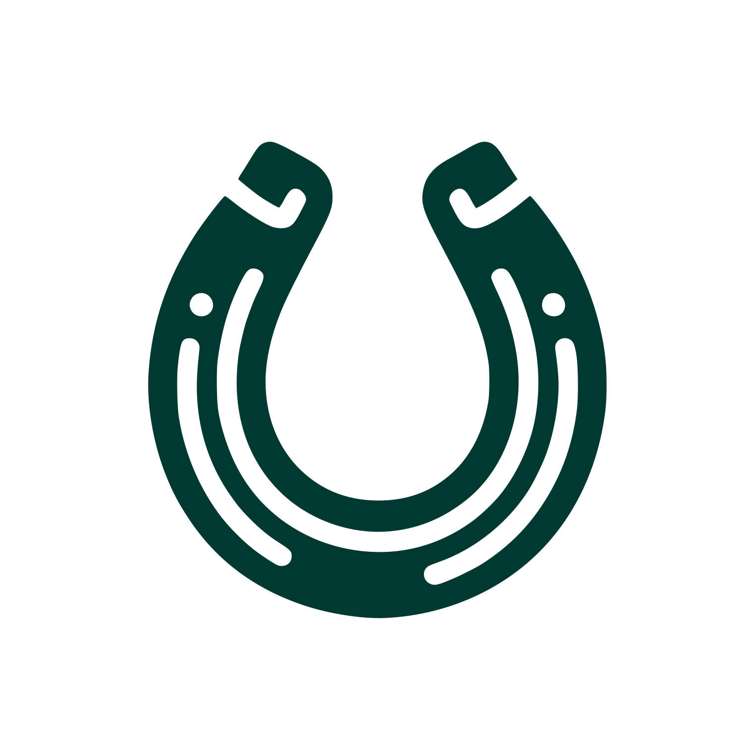 Horseshoe Logo Design #003932