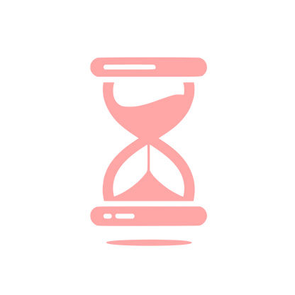 Hourglass Logo #ffa6a6