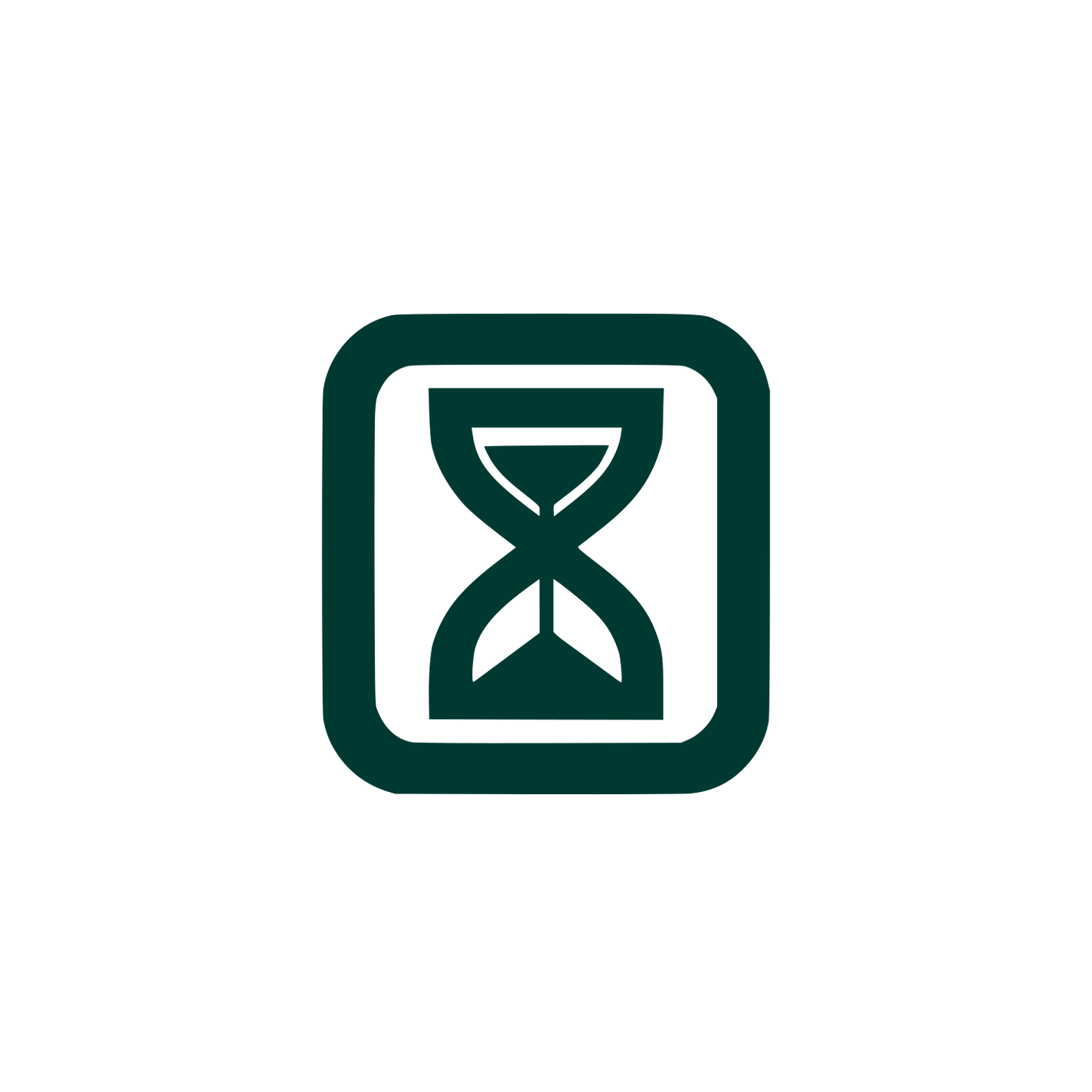 Hourglass Logo Design #003932