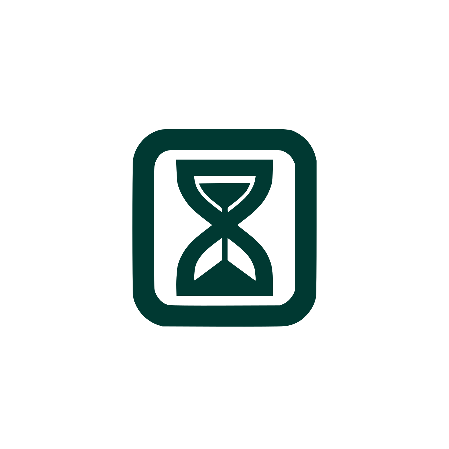 Hourglass Logo Design #003932