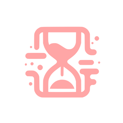 Hourglass Logo #ffa6a6