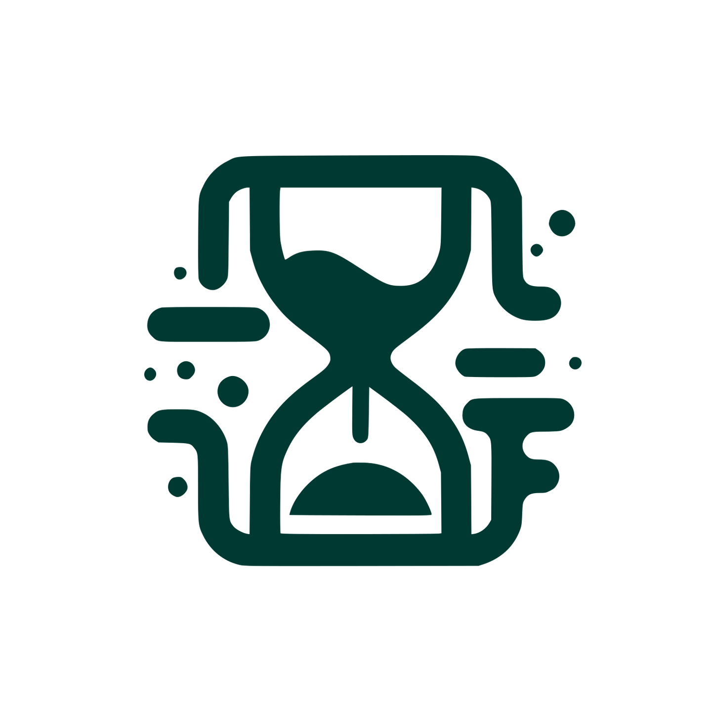 Hourglass Logo #003932
