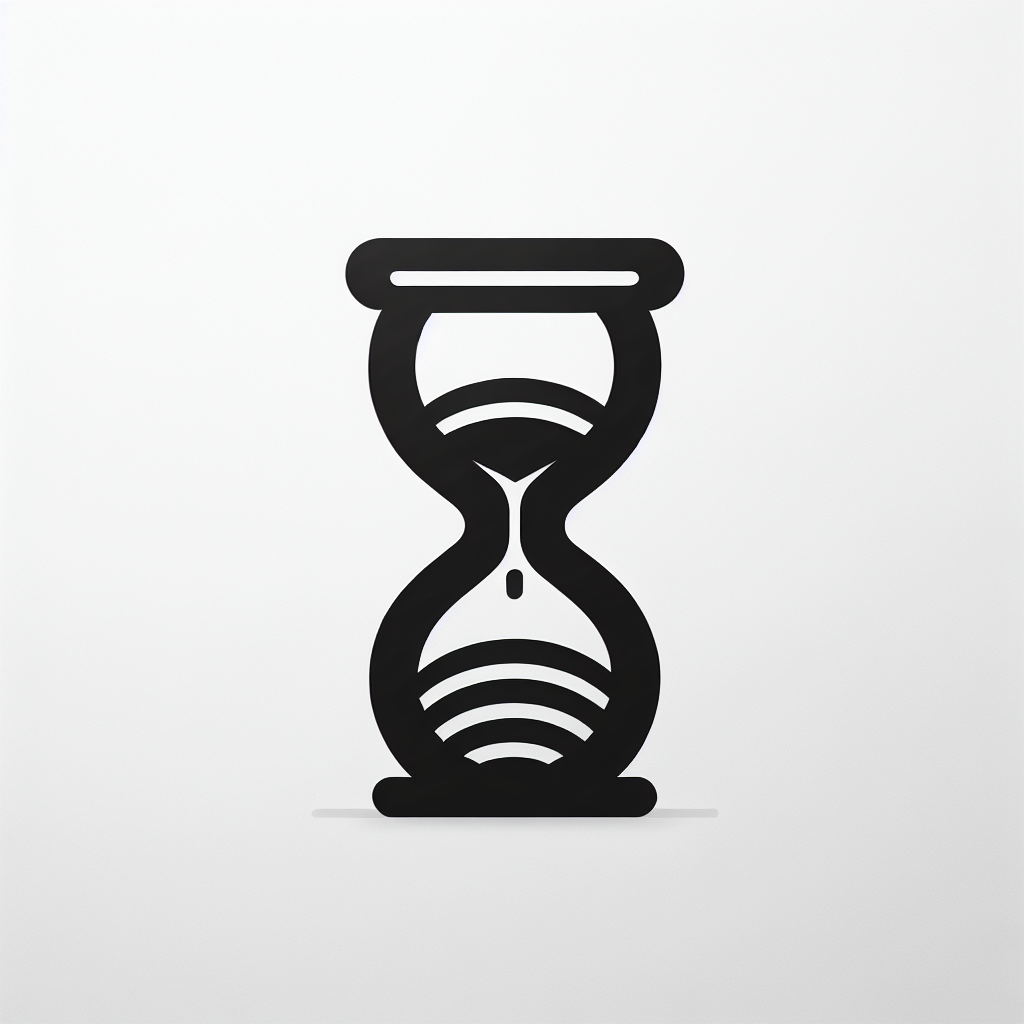 Hourglass Silhouette Logo