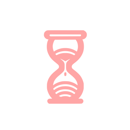 Hourglass Silhouette Logo #ffa6a6