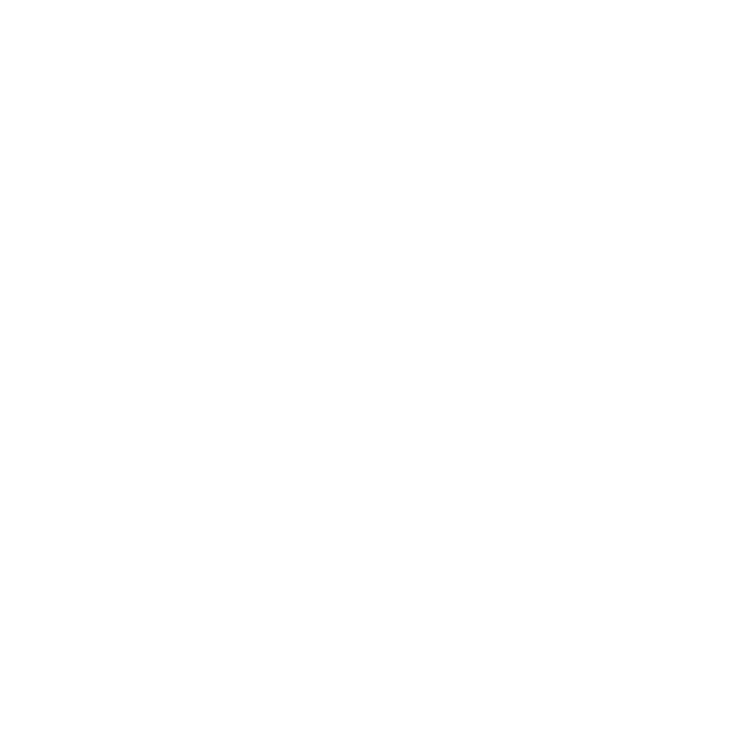 Hourglass Silhouette Logo #ffffff