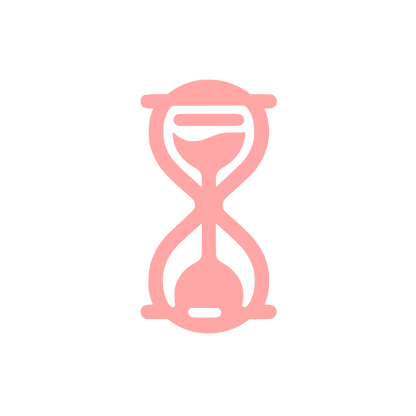 Hourglass Logo Design #ffa6a6