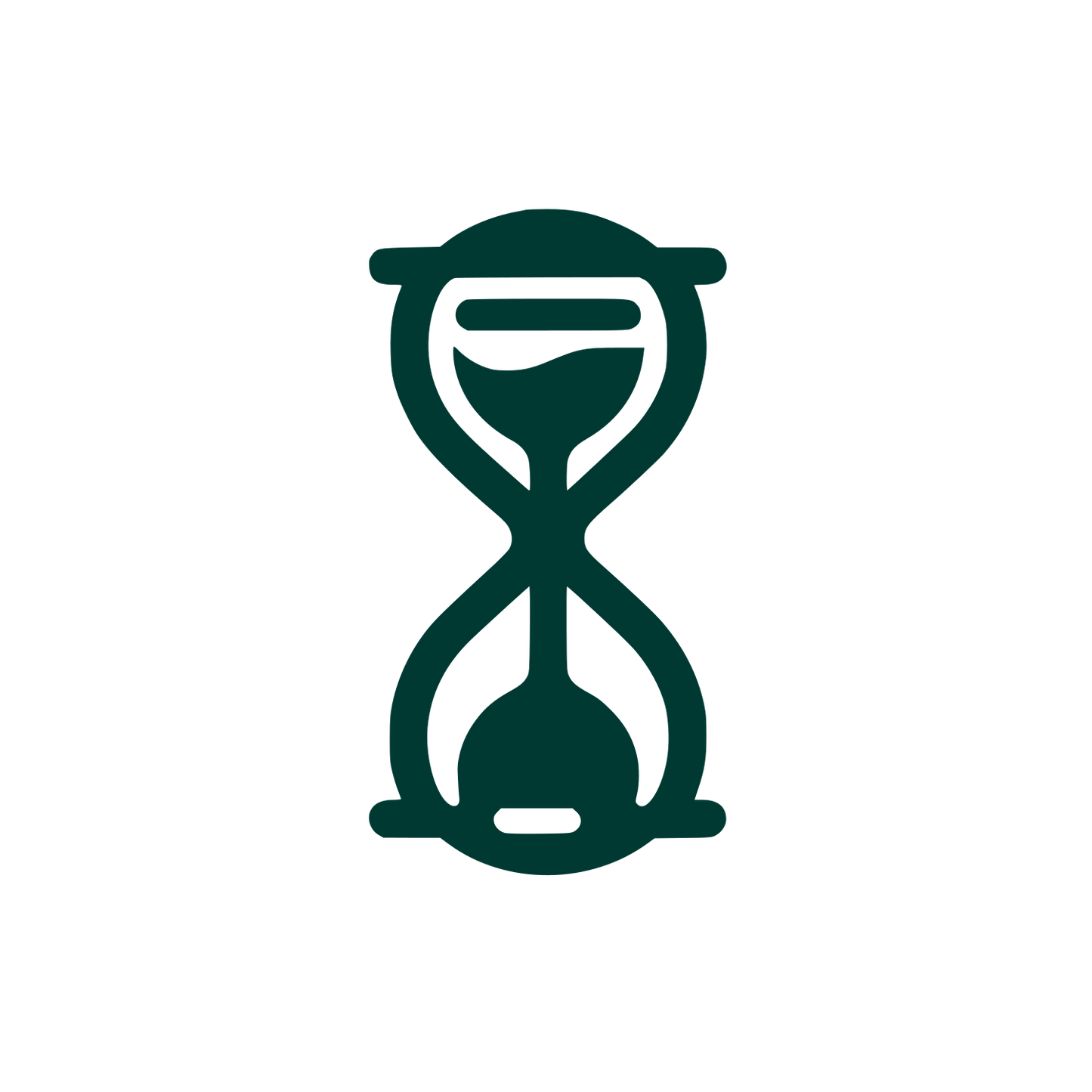 Hourglass Logo Design #003932