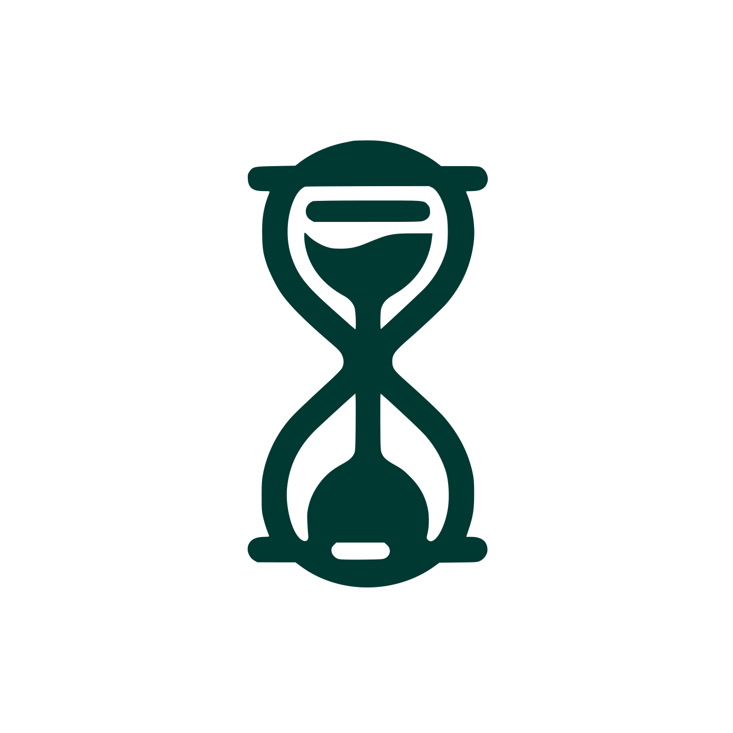 Hourglass Logo Design #003932