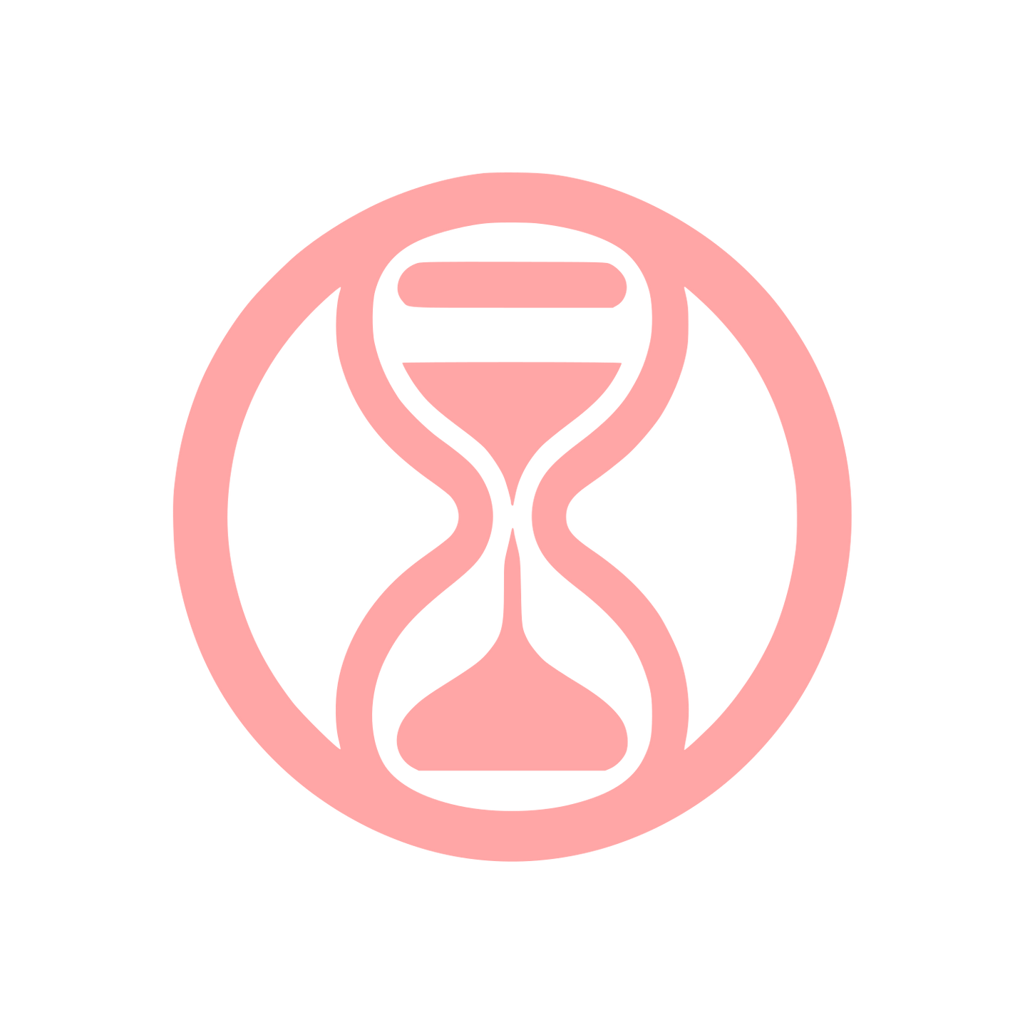 Hourglass Time Logo #ffa6a6