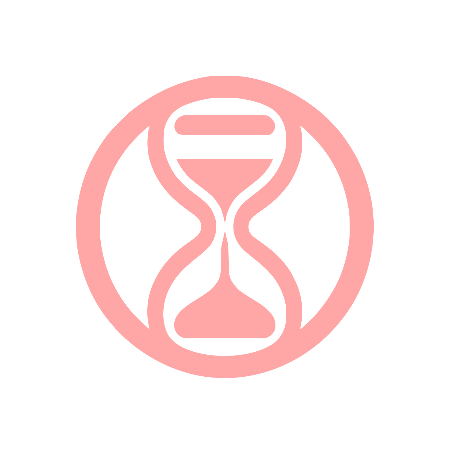 Hourglass Time Logo #ffa6a6