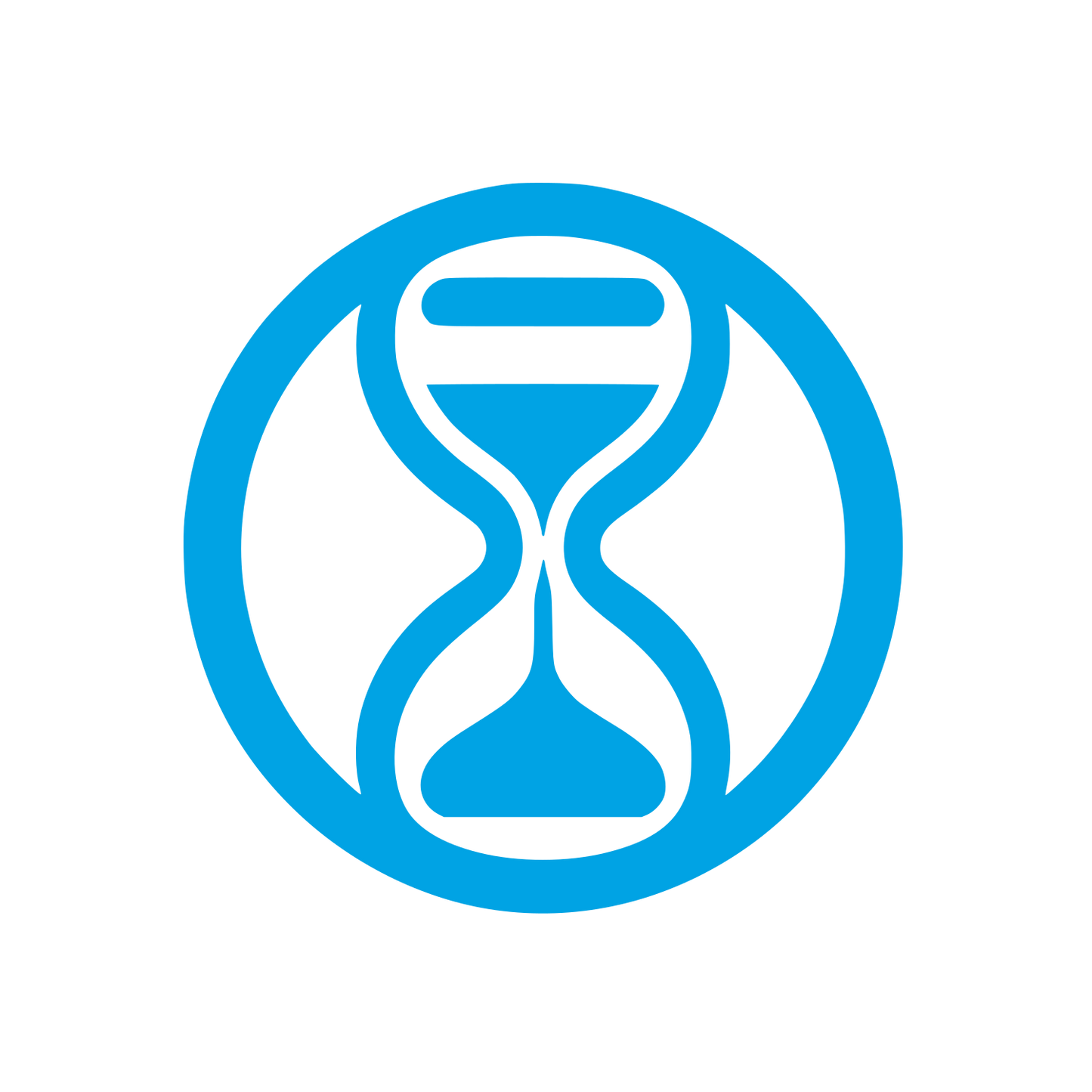 Hourglass Time Logo #00a3e4