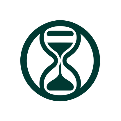 Hourglass Time Logo #003932