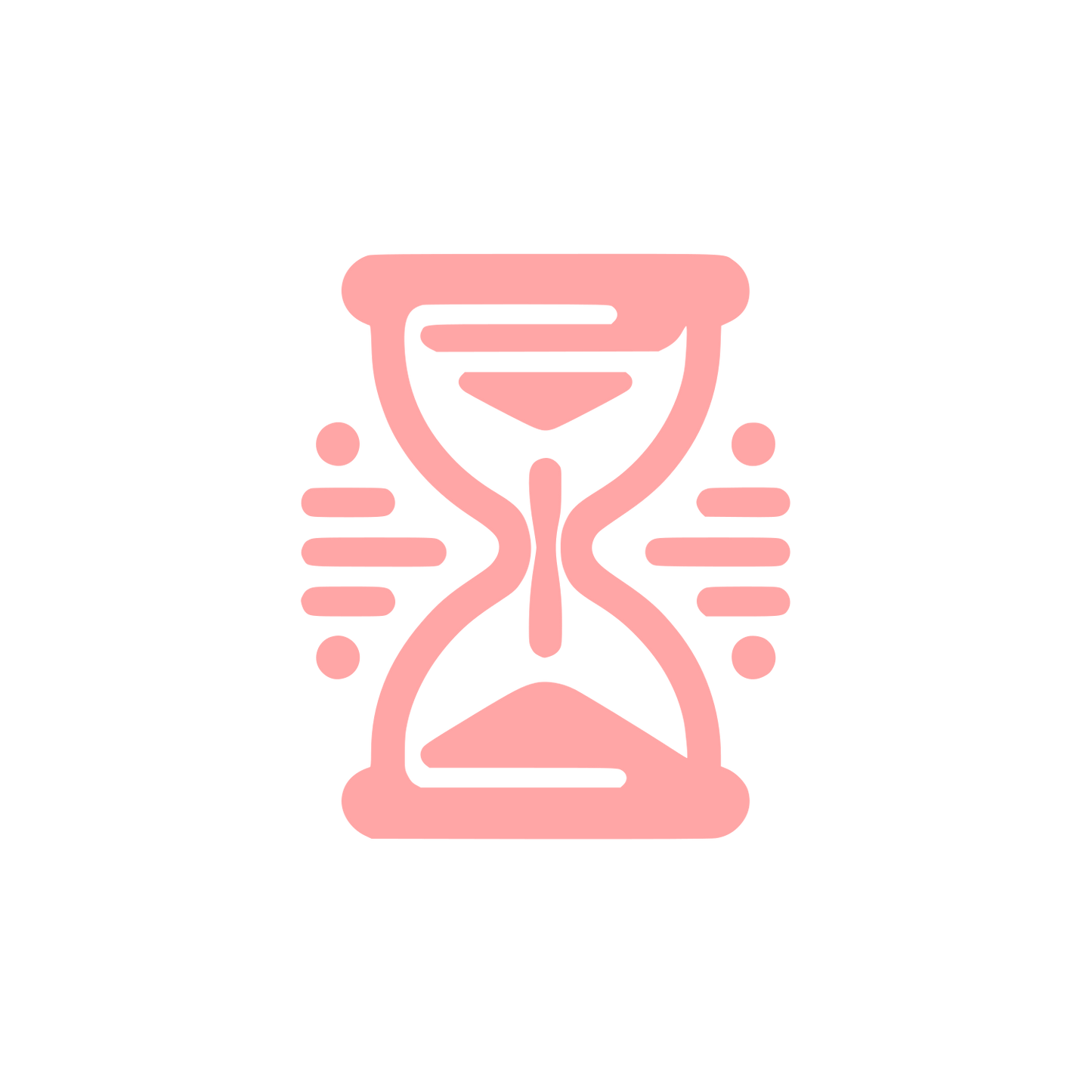 Hourglass Logo Design #ffa6a6