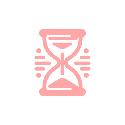 Hourglass Logo Design #ffa6a6