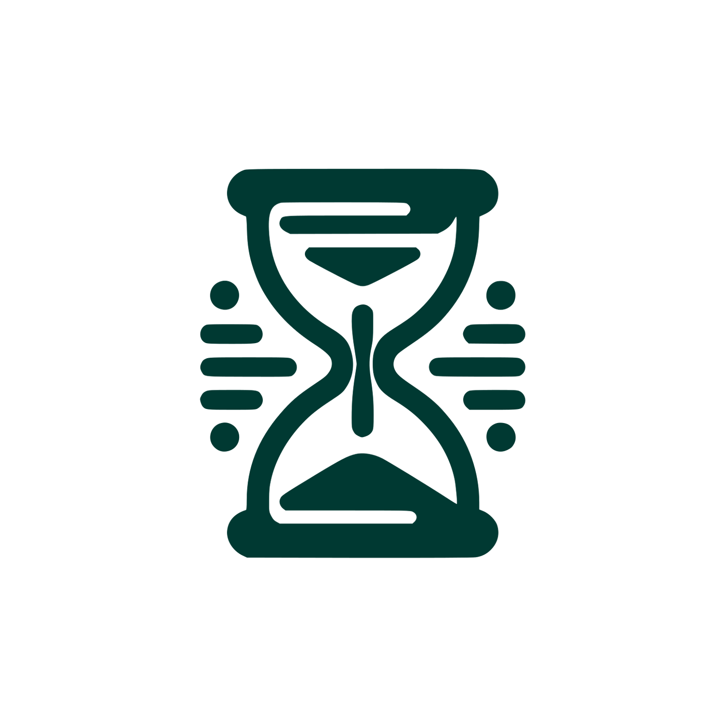 Hourglass Logo Design #003932