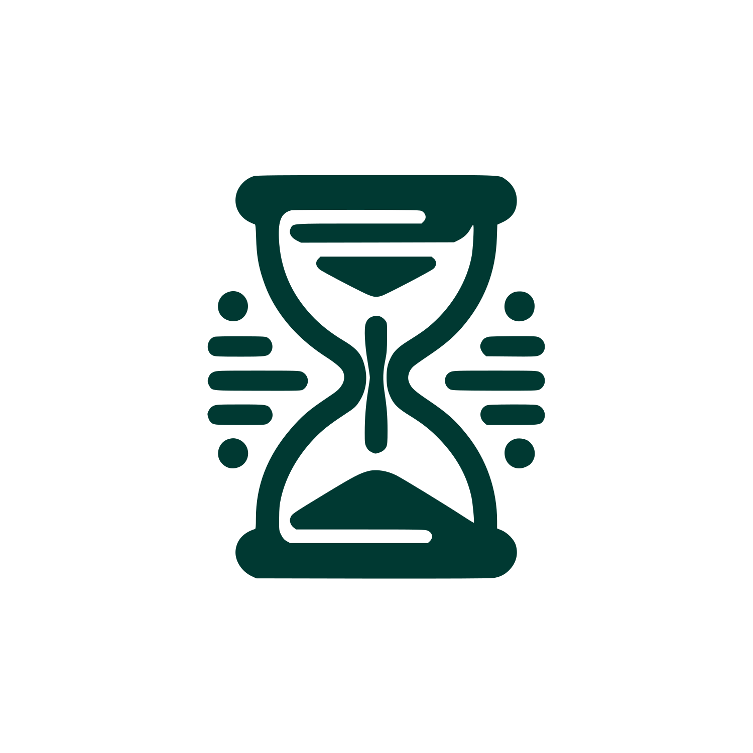Hourglass Logo Design #003932