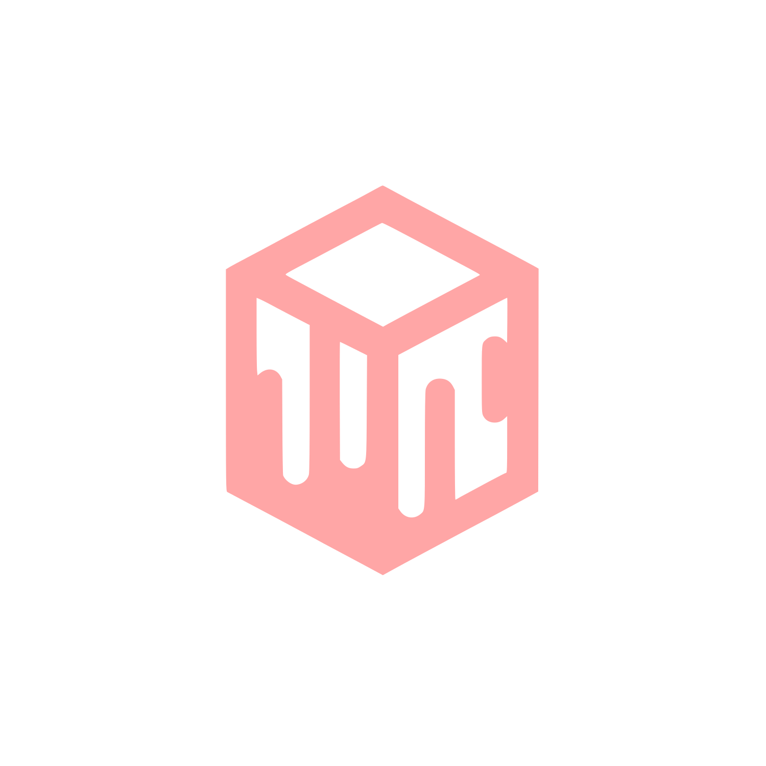 Ice Cube Logo #ffa6a6