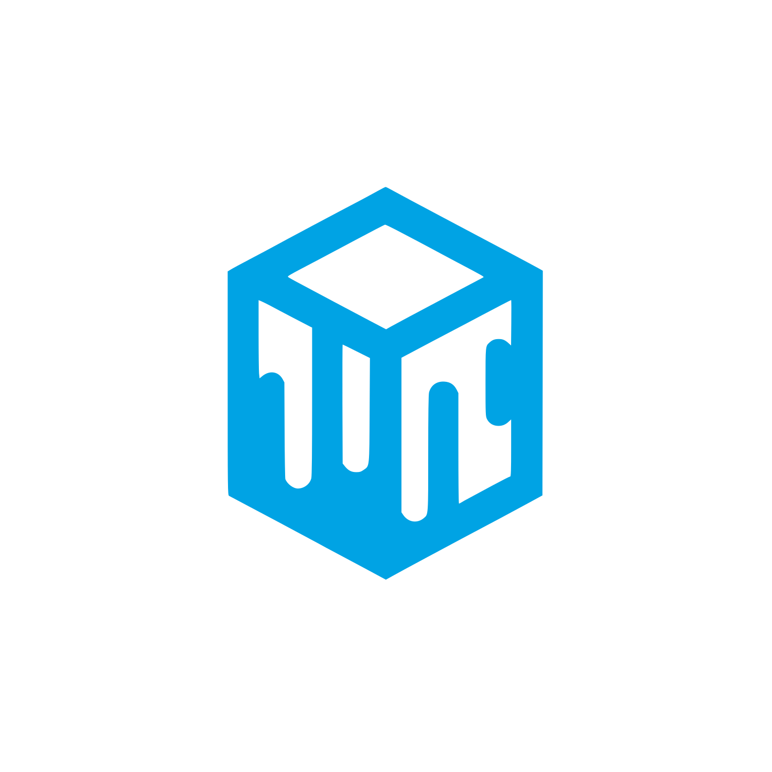 Ice Cube Logo #00a3e4