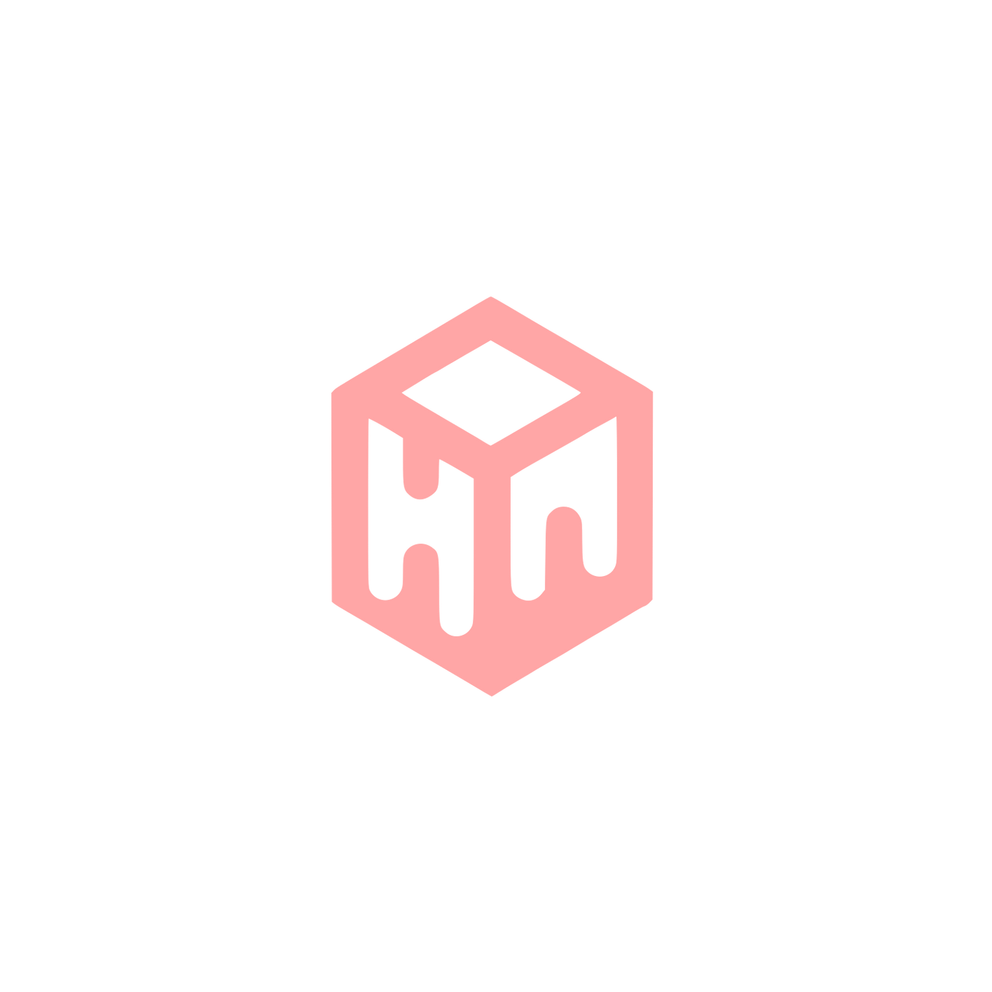 Cube Logo #ffa6a6