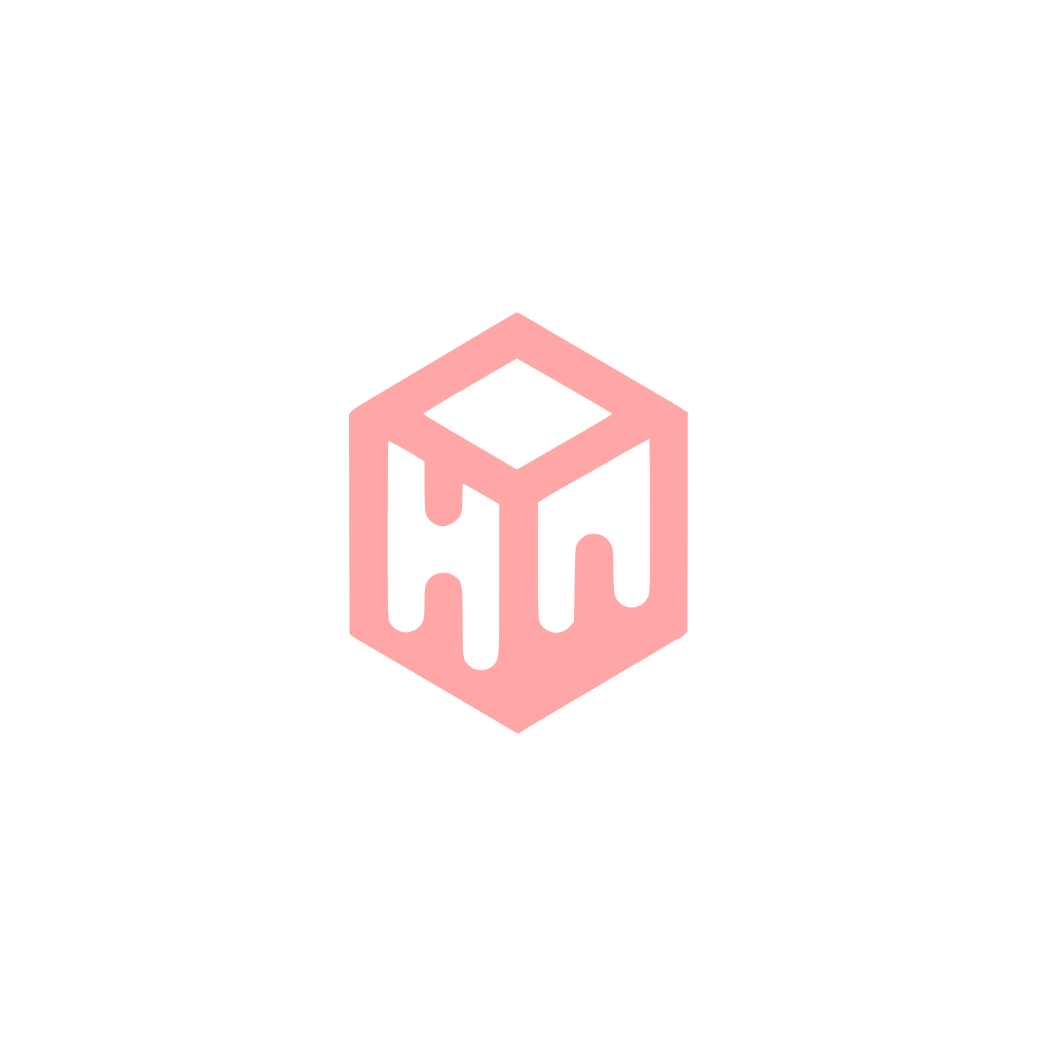 Cube Logo #ffa6a6