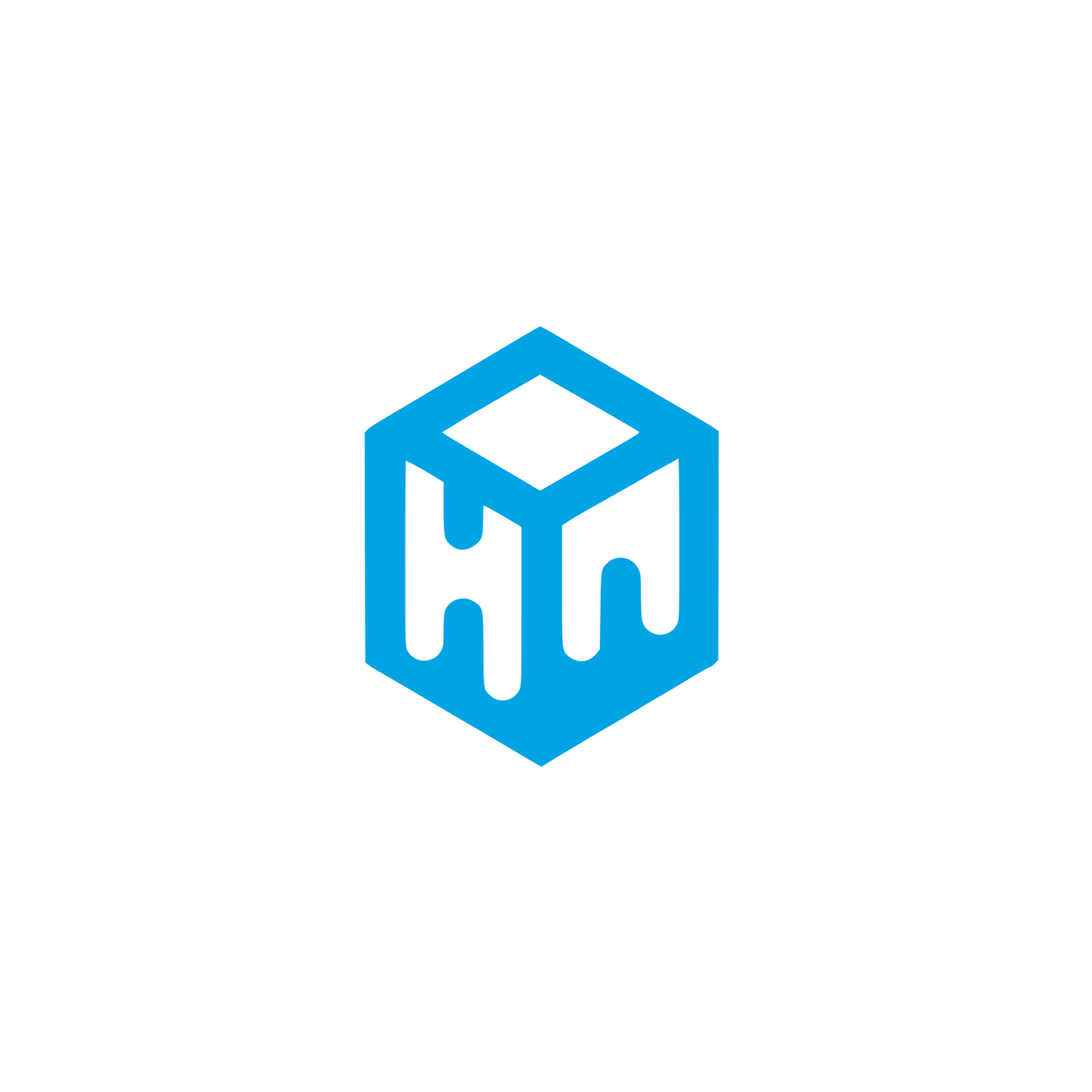 Cube Logo #00a3e4