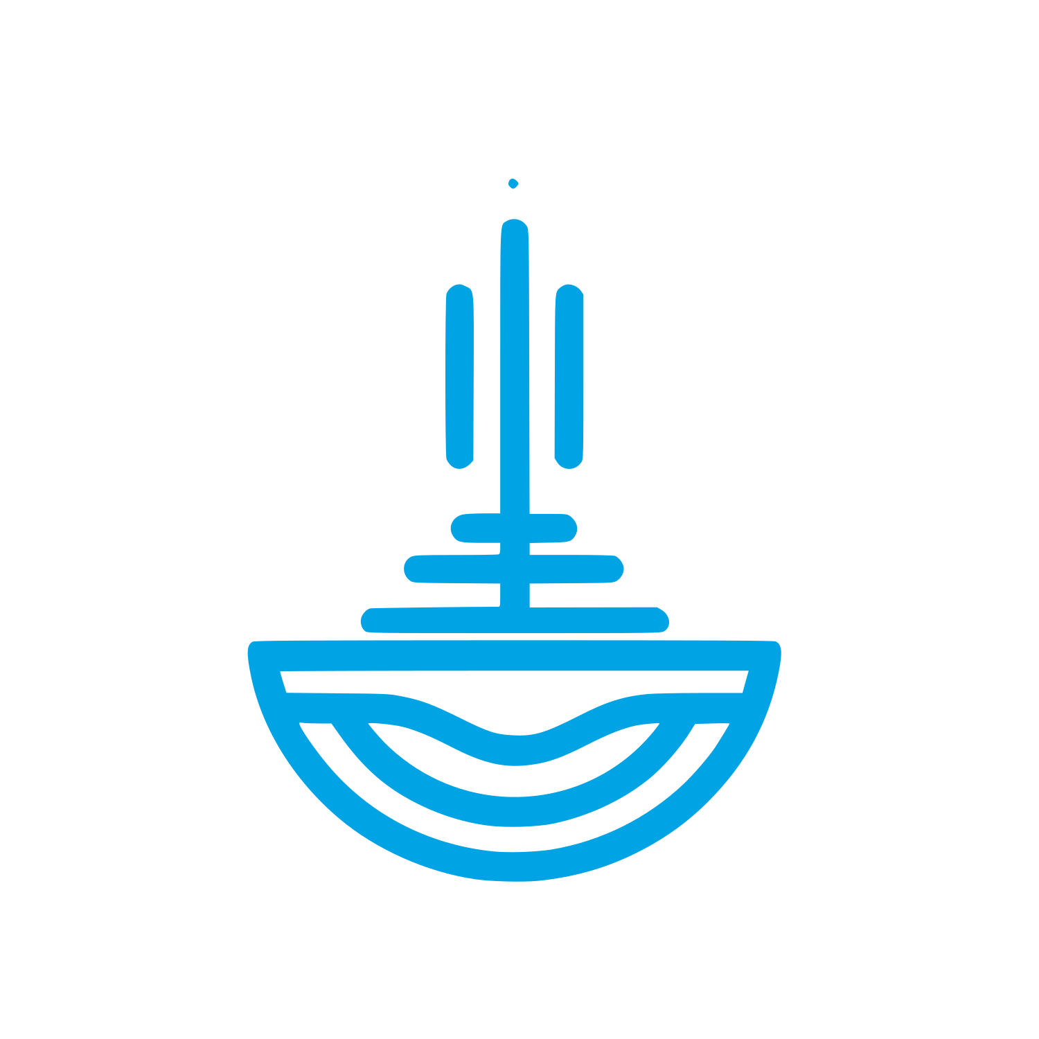 Incense Stick Logo #00a3e4