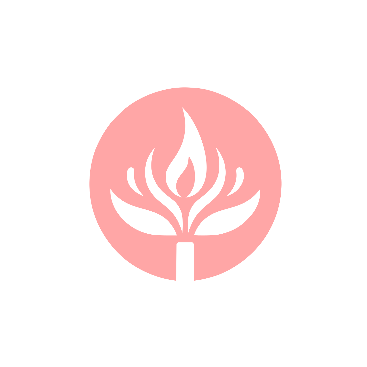 Incense Flower Logo #ffa6a6